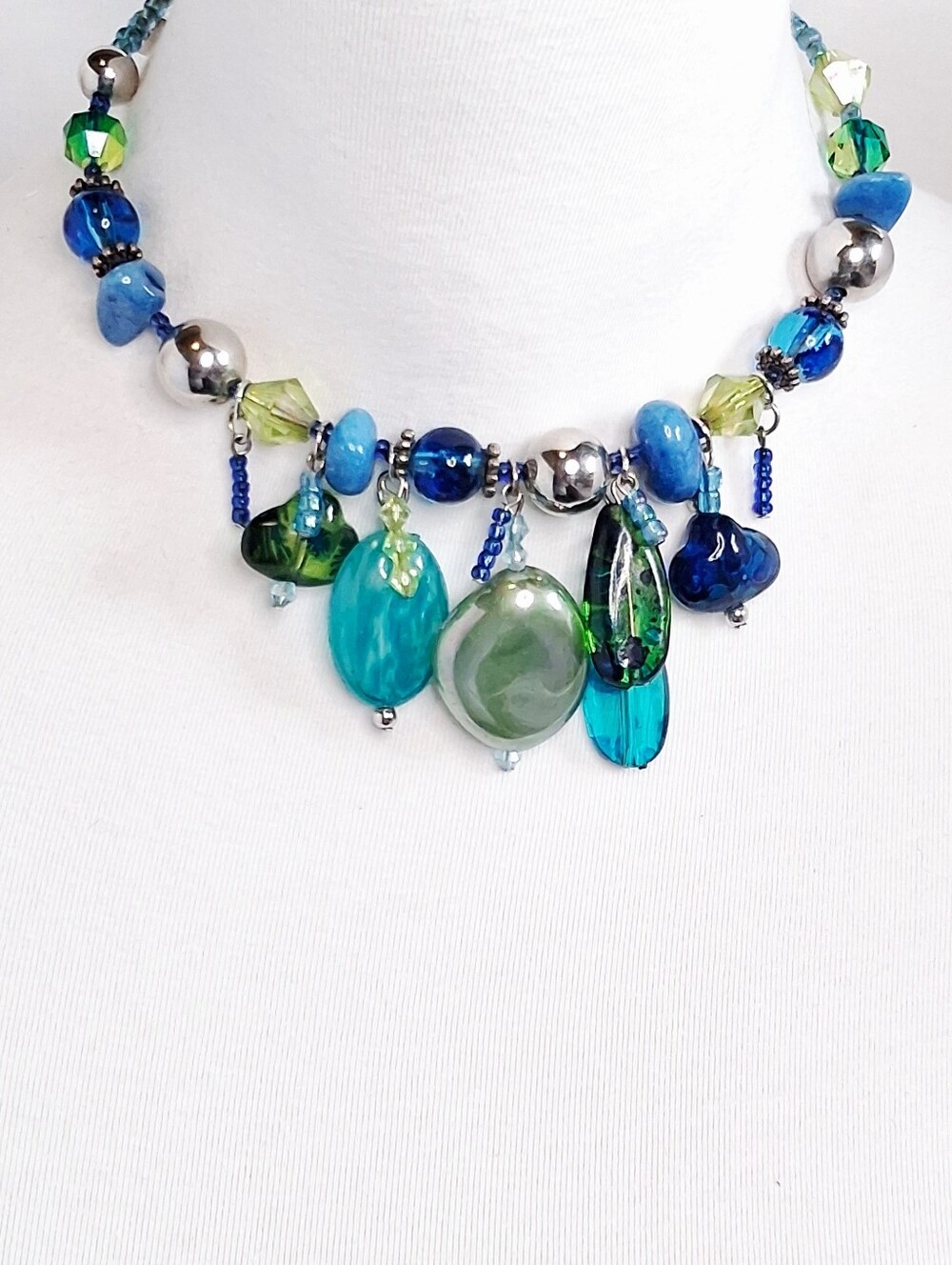 Artisan Style Ocean Bib Collar Wrap